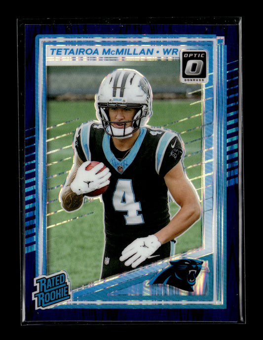2025 Donruss Optic Tetairoa McMillan #209 Purple Shock Carolina Panthers