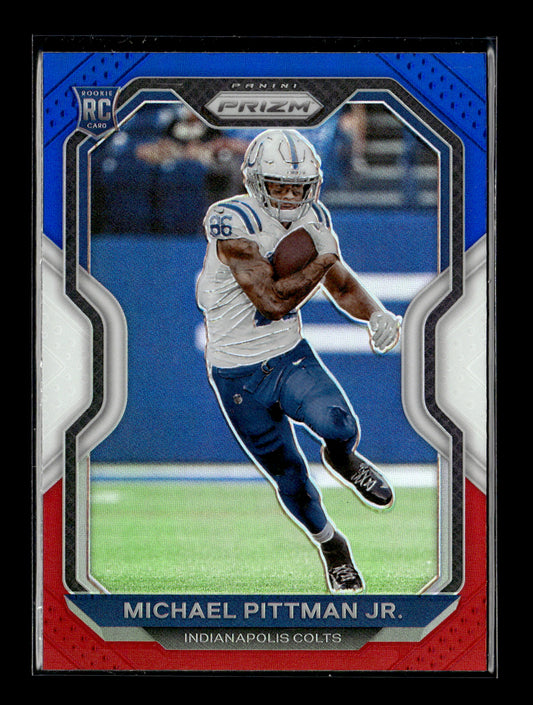 2020 Panini Prizm Michael Pittman Jr. #333 Prizm Red White and Blue