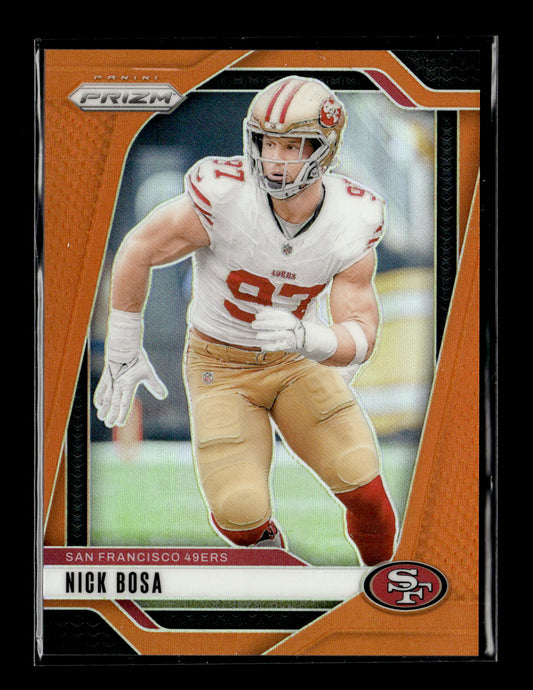 2024 Panini Prizm Nick Bosa #254 Orange #/249 San Francisco 49ers