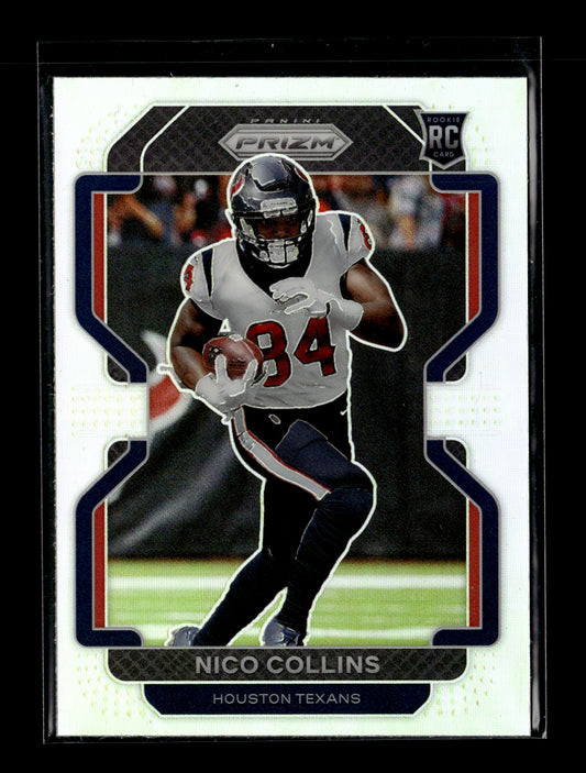 2021 Panini Prizm Nico Collins #V-360 Rookie Variations Prizm Silver