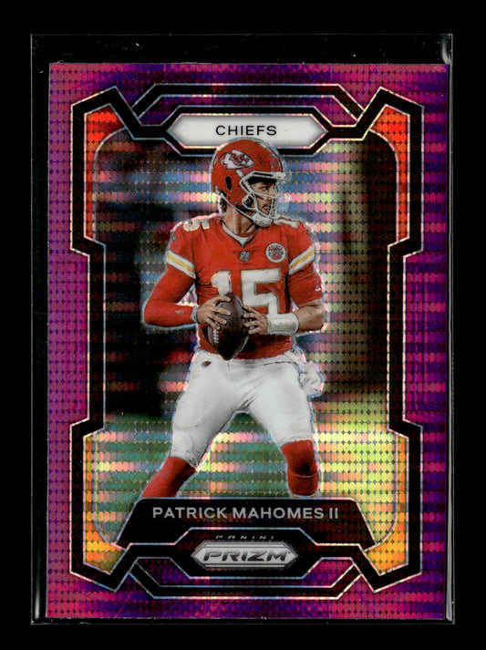 2023 Panini Prizm Patrick Mahomes II #149 Purple Pulsar Kansas City Chiefs