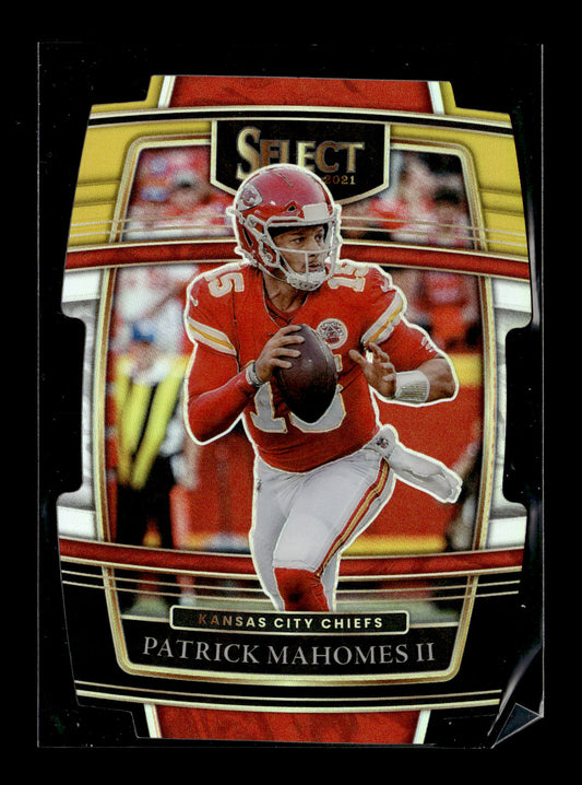 2021 Panini Select Patrick Mahomes II #2 Black and Gold Prizm Die Cut