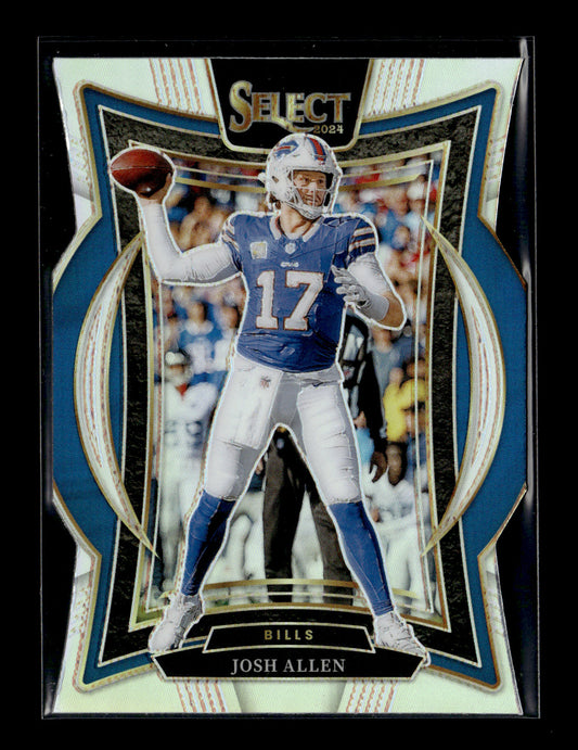 2024 Panini Select Josh Allen #34 Silver Prizm Die Cut Buffalo Bills