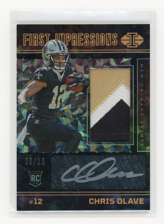 2022 Panini Illusions Chris Olave #110 First Impressions Autographed Gold /25