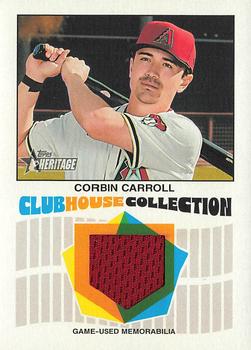 2026 Topps Heritage #CCR-CCA Corbin Carroll Clubhouse Collection Relics