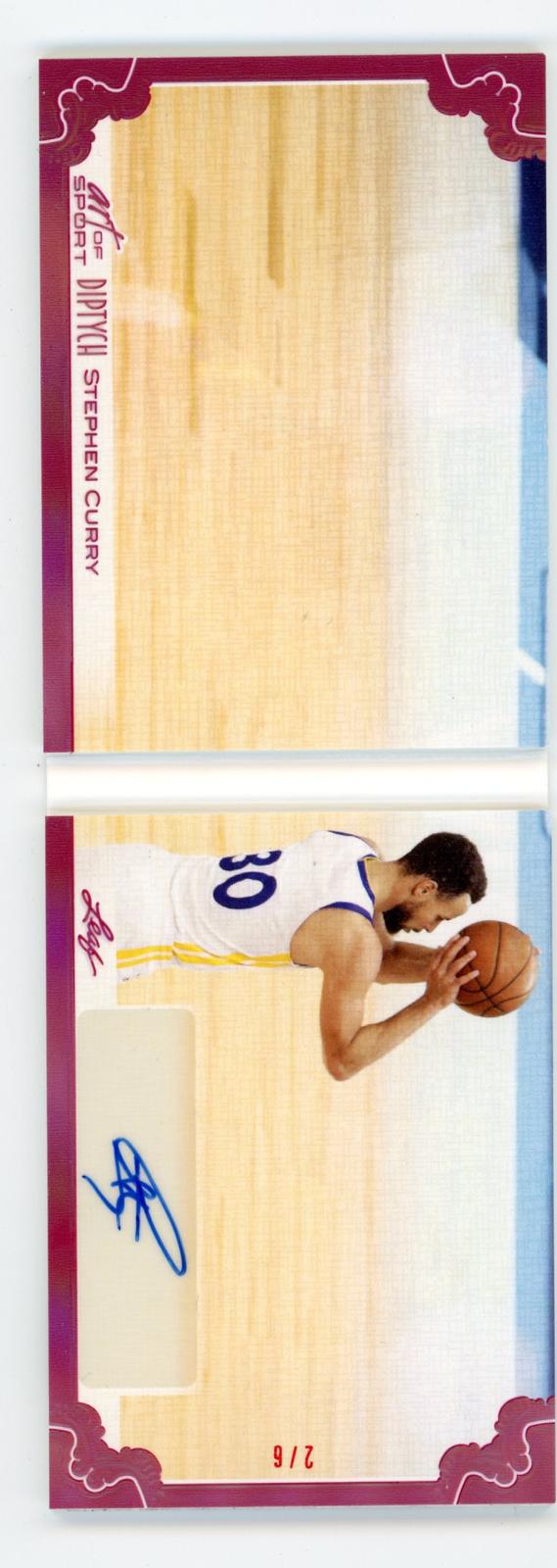 2023 Leaf Art of Sport - Diptych Red Stephen Curry /6