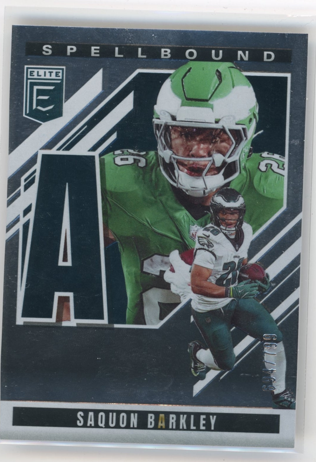 2025 Donruss Elite Saquon Barkley #2 Spellbound Silver /799  Philadelphia Eagles