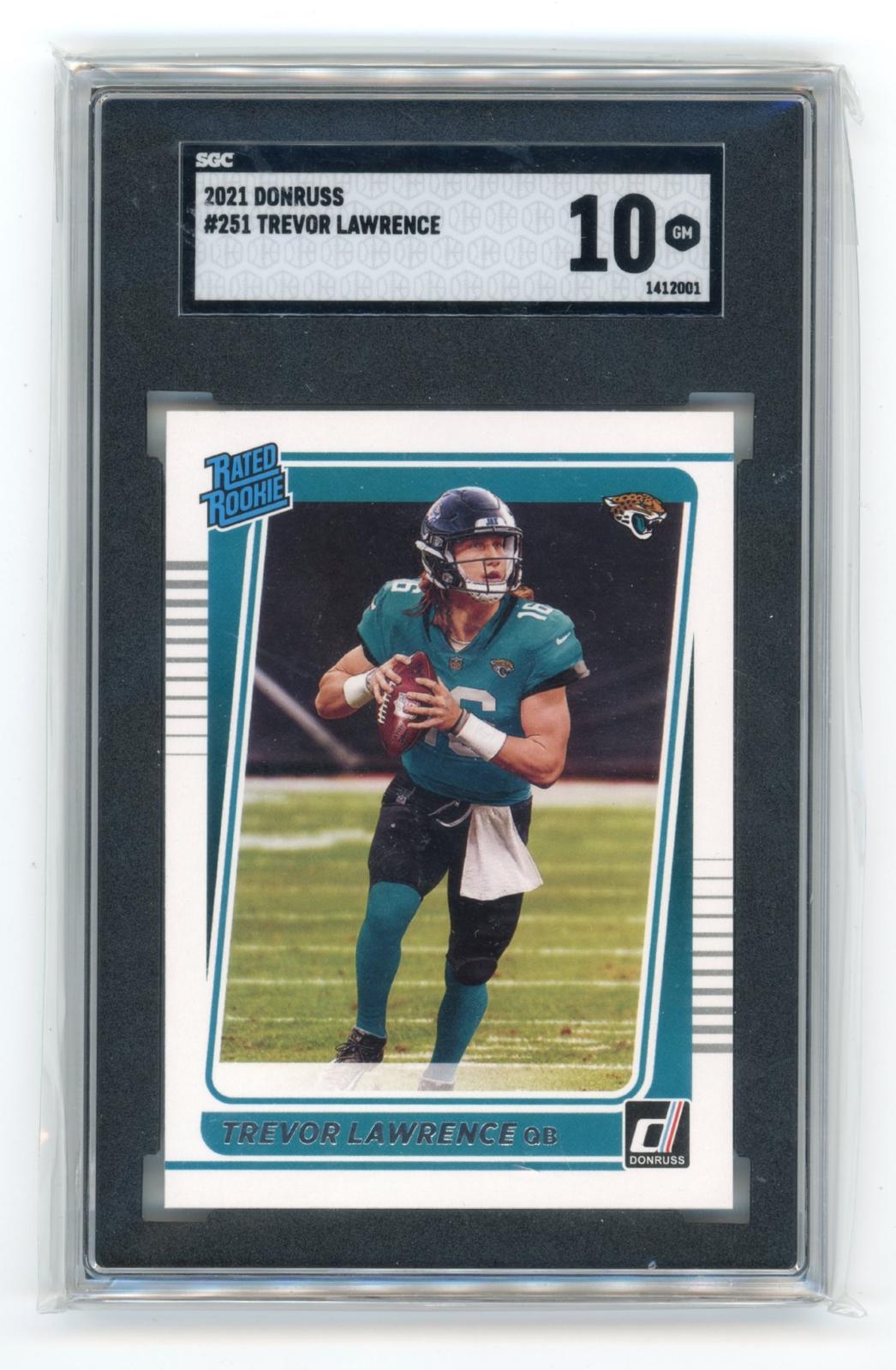 2021 Donruss Trevor Lawrence #251 Jacksonville Jaguars SGC 10