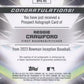 2023 Bowman Inception #BPA-RC Reggie Crawford Autographs #/250  Giants