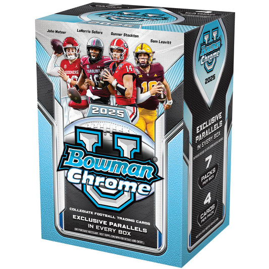 2025 Topps Bowman Chrome University Football Blaster Box