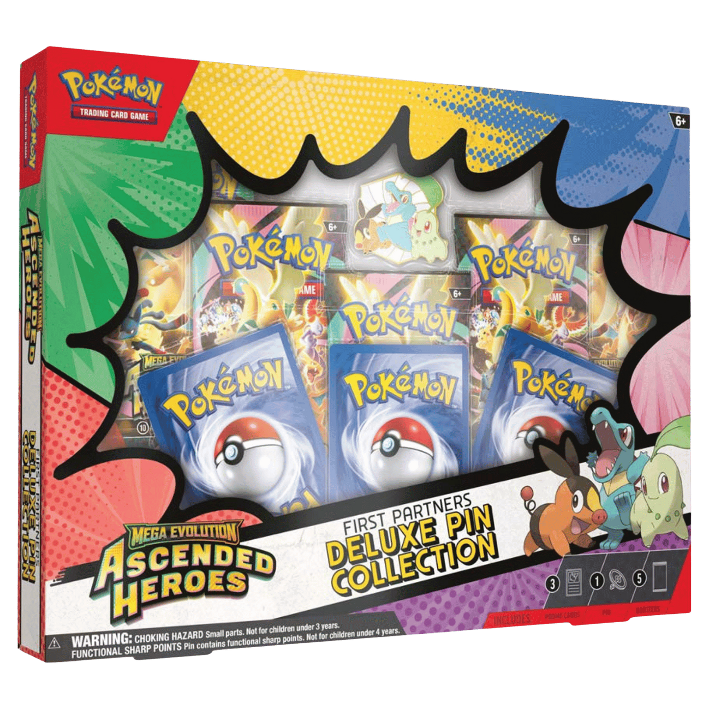 Pokemon Mega Evolution Ascended Heroes First Partners Deluxe Pin Collection