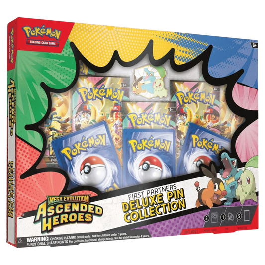 Pokemon Mega Evolution Ascended Heroes First Partners Deluxe Pin Collection