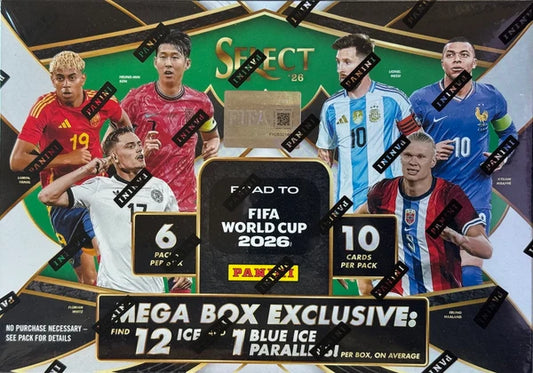 2025/26 Panini Select Road to FIFA World Cup Soccer Hobby Mega Box