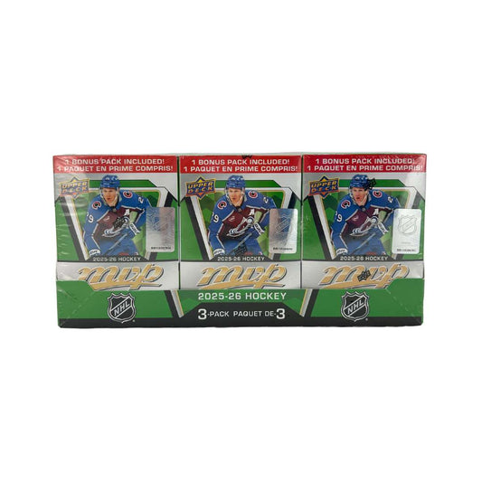 2025-26 Upper Deck Hockey MVP Blaster Boxes 3 Pack