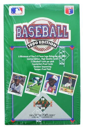 1990 Upper Deck Series 1 Baseball Hobby Box