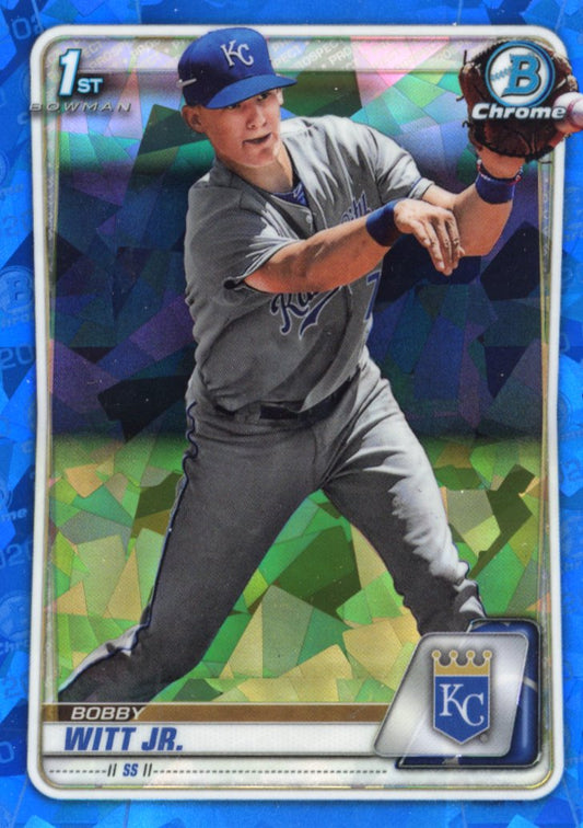 2020 Bowman Chrome Sapphire Bobby Witt Jr. 1st Bowman #BCP-25 - Sapphire  Royals