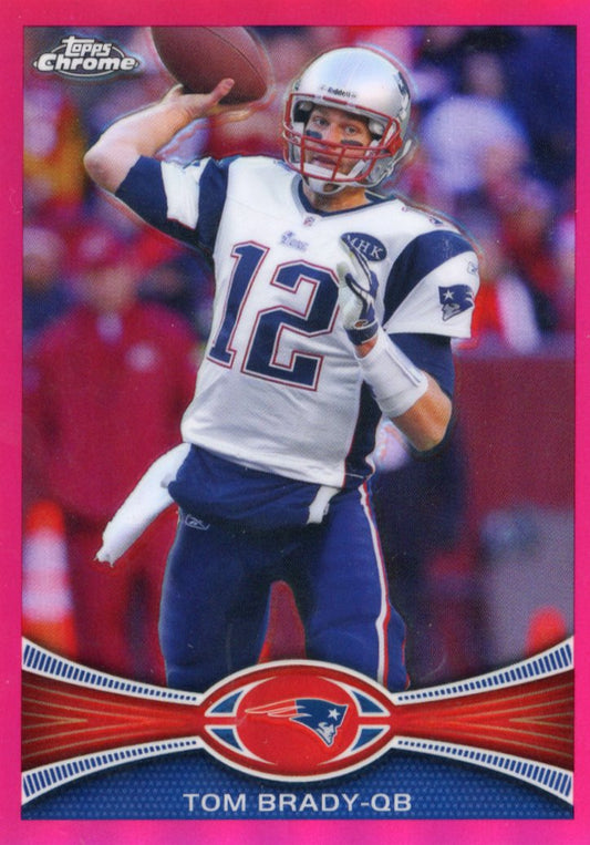 2012 Topps Chrome Tom Brady #220 - Pink Refractor #/399 Patriots