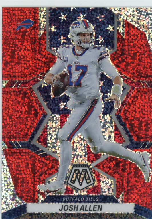 2022 Panini Mosaic Josh Allen #253 - Red Sparkle Bills