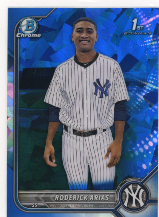 2022 Bowman Chrome Sapphire Roderick Arias 1st #BCP-153 - Blue Yankees