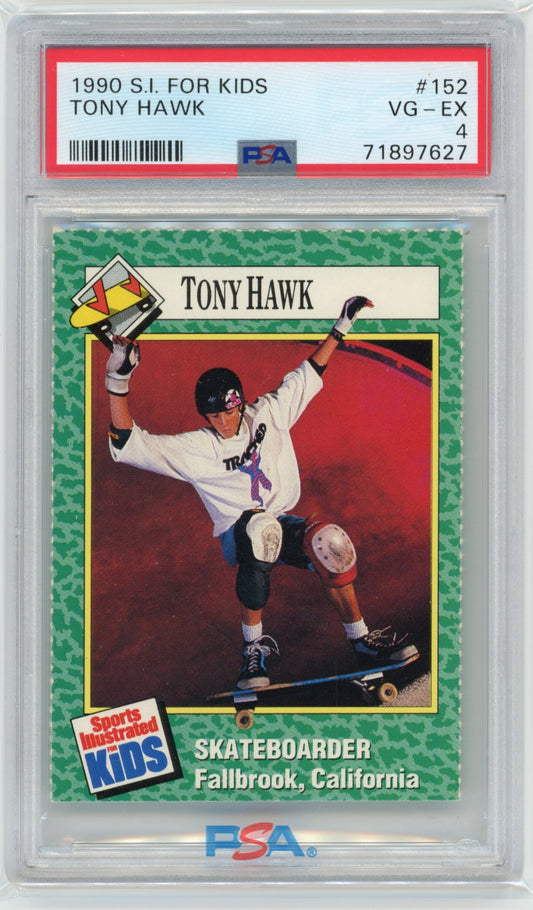 1990 Sports Illustrated Tony Hawk #152 -  PSA 4