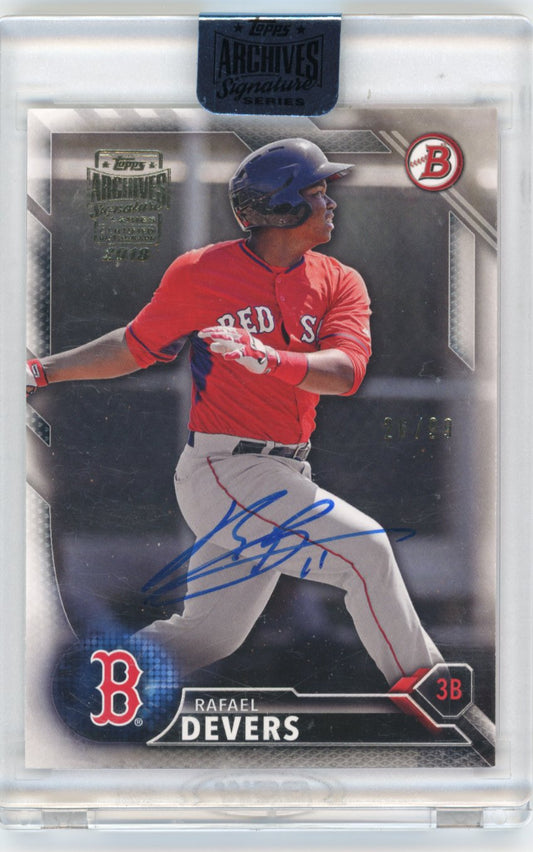 2018 Topps Archives Rafael Devers Signature Series #BD-143 - Autograph #/99 Red Sox