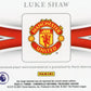 2020/21 Panini Chronicles National Treasures Luke Shaw Treasured Threads #TT-LS - #/500 Relic Refractor Manchester United