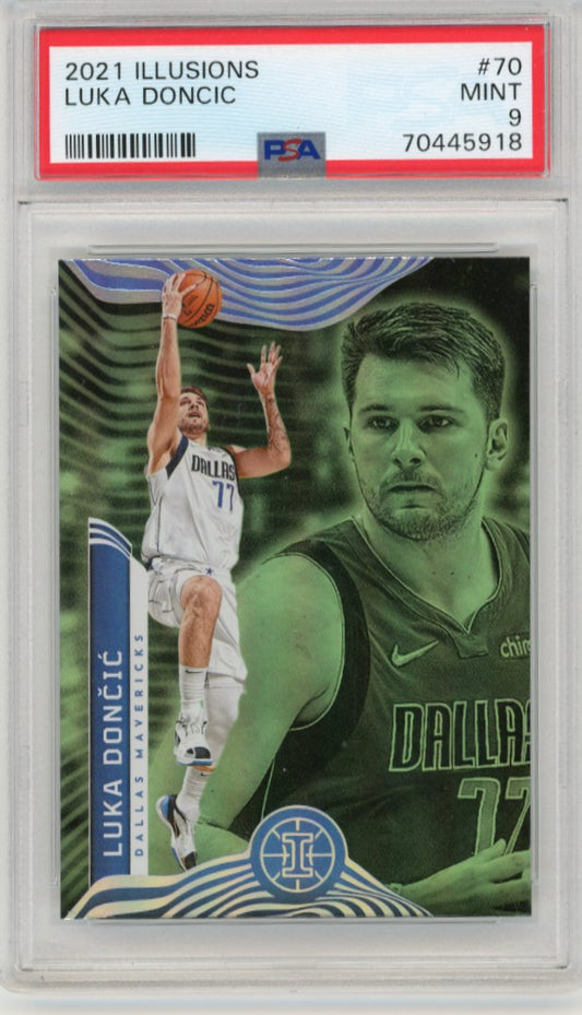 2021/22 Panini Illusions Luka Doncic #70 - PSA 9 Mavericks