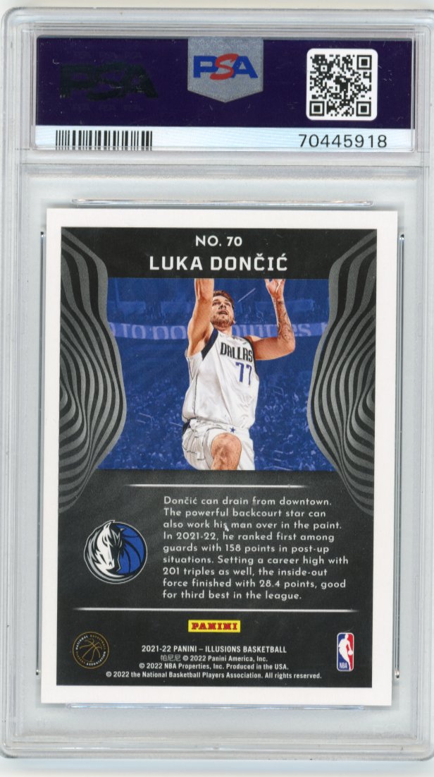 2021/22 Panini Illusions Luka Doncic #70 - PSA 9 Mavericks