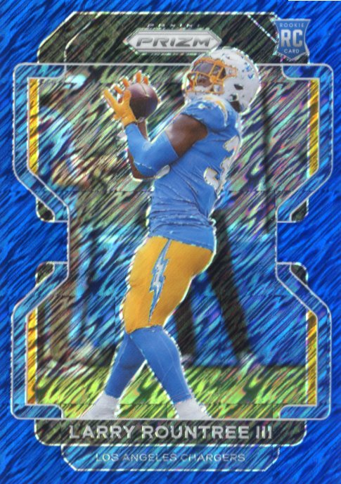 2021 Panini Prizm Larry Rountree III RC #401 - #/25 Blue Shimmer