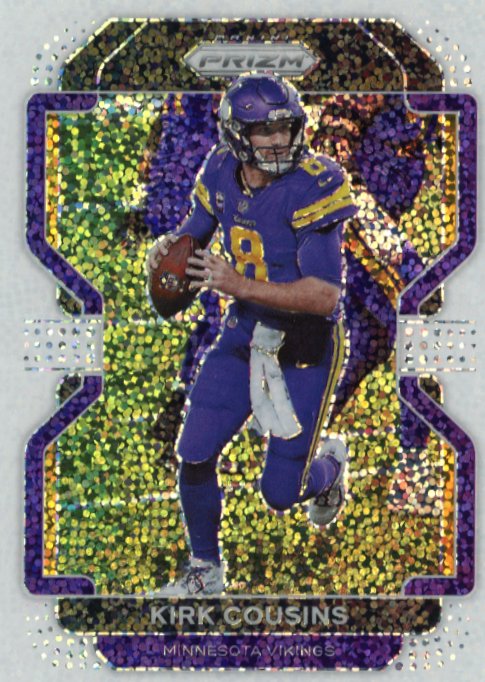 2021 Panini Prizm Kirk Cousins #128 - White Sparkle