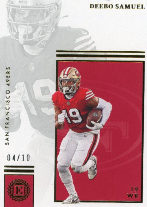 2022 Panini Encased Deebo Samuel #70 - #/10 49ers