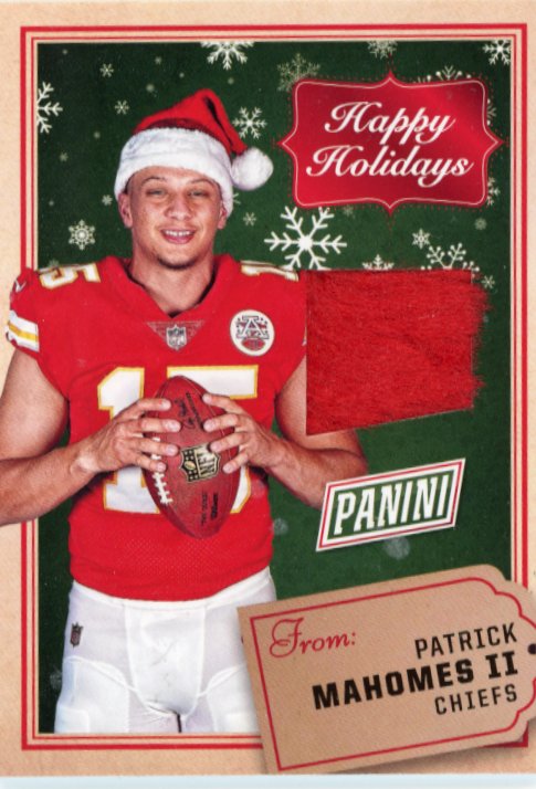 2017 Panini Black Friday Patrick Mahomess Happy Holidays #HHF-PM - Relic Chiefs