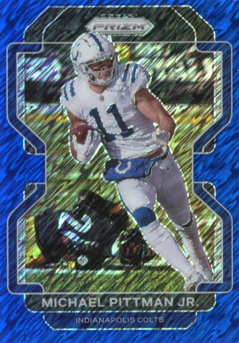 2021 Panini Prizm Michael Pittman Jr. #22 - #/25 Blue Shimmer