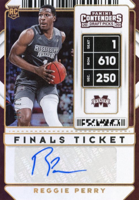 2020 Panini Contenders Draft Picks Reggie Perry Finals Ticket RC #82 - Autograph #/10 Mississippi State