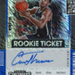 2021/22 Panini Contenders Cameron Thomas Rookie Ticket RC #127 - Autograph Blue #/20 Nets