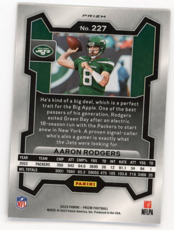 2023 Panini Prizm Aaron Rodgers #227 - Red Jets