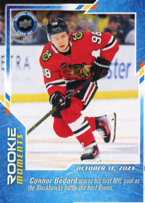 2024 Upper Deck Connor Bedard Rookie Moments #NHCD-13 - Blackhawks