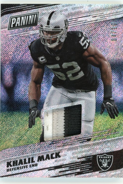 2017 Panini Day Khalil Mack #KM - Patch #/10 Raiders