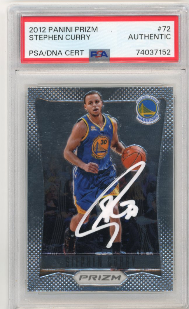 2012/13 Panini Prizm Stephen Curry #72 - Autograph