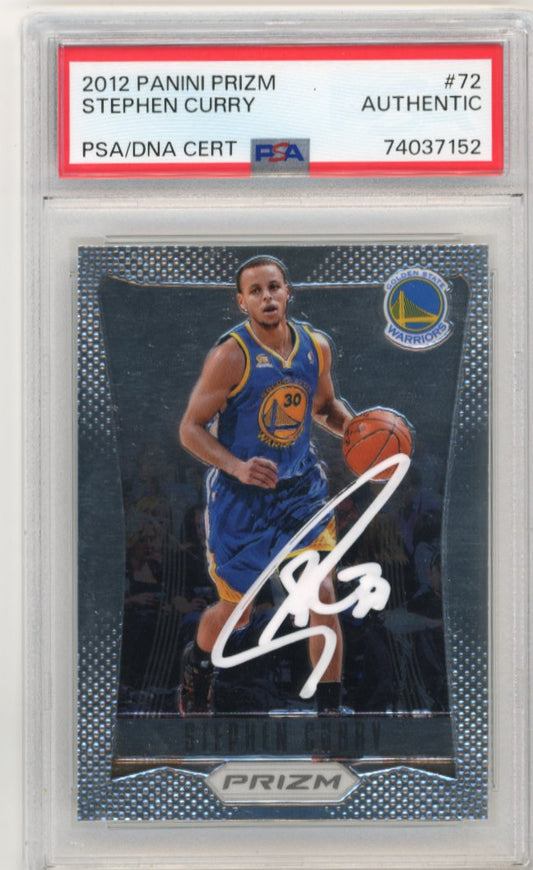 2012/13 Panini Prizm Stephen Curry #72 - Autograph