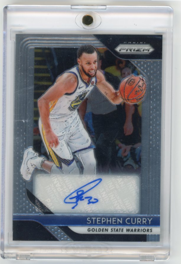 2018/19 Panini Prizm Stephen Curry #S-SCY - Autograph Warriors