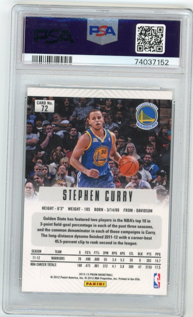 2012/13 Panini Prizm Stephen Curry #72 - Autograph