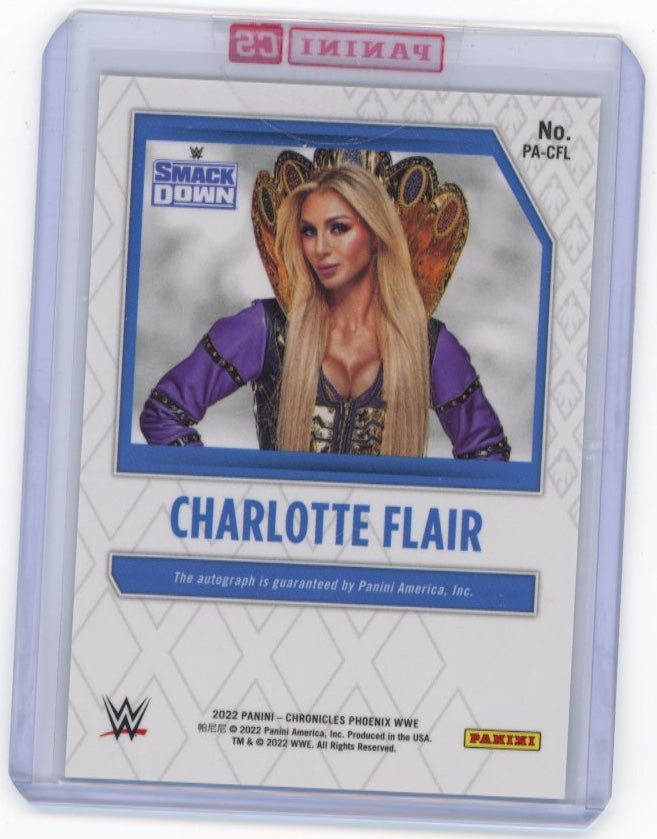 2022 Panini Chronicles Phoenix WWE Charlotte Flair #PA-CFL - Autograph