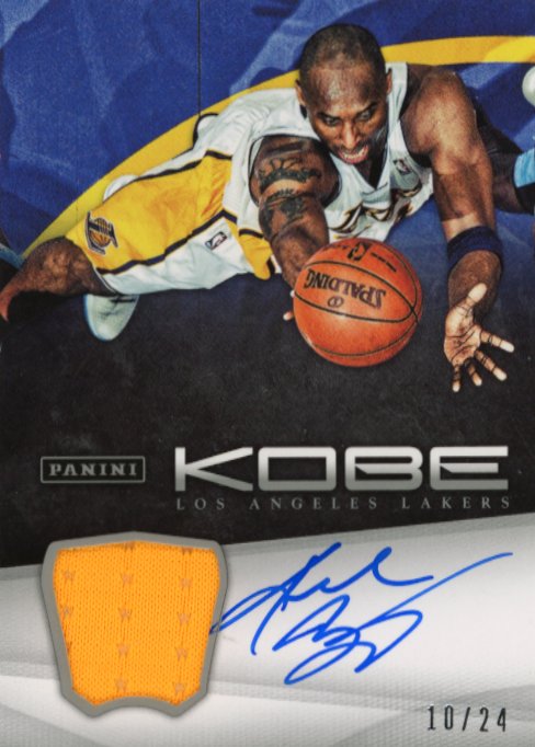 2012 Panini Anthology Kobe Bryant #12 - Autograph Relic #/24 Lakers