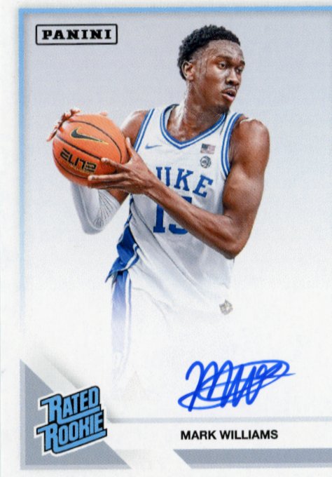 2022 Panini Rookie Premiere Mark Williams Rated Rookie RC - Autograph Hornets