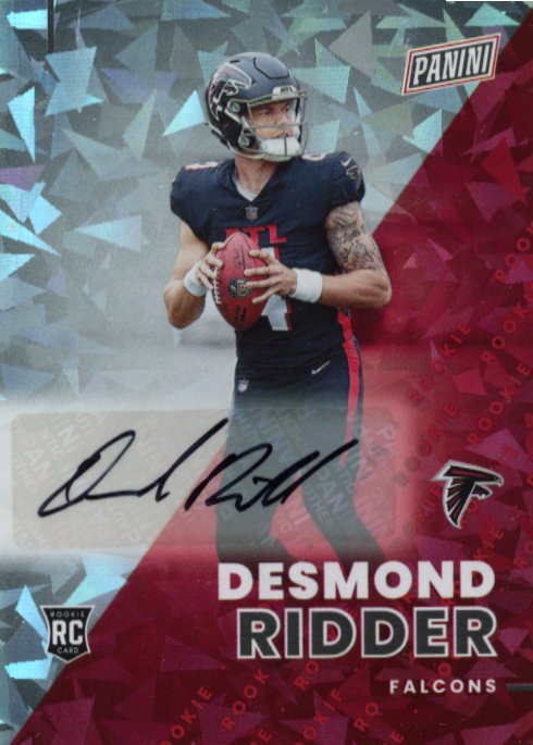 2022 Panini The National Desmond Ridder RC #RC5 - Cracked Ice #/25 Autograph Falcons