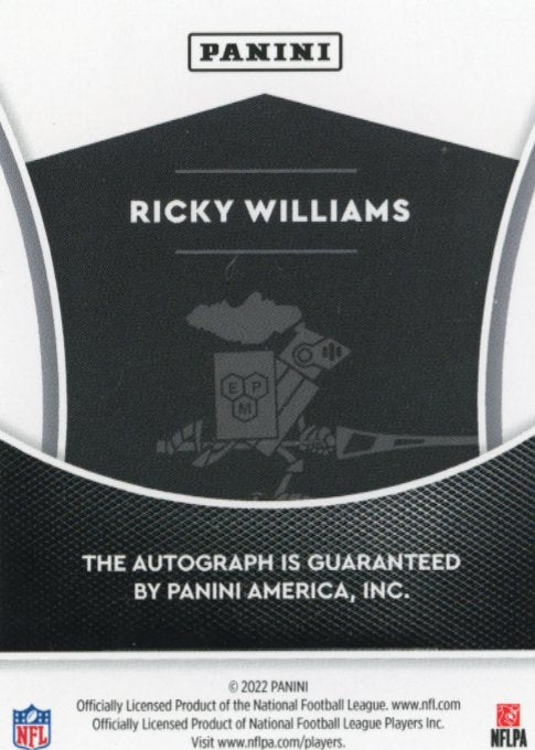 2022 Panini The National Ricky Williams - Autograph Dolphins