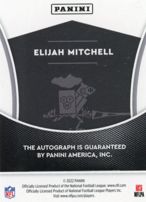 2022 Panini The National Elijah Mitchell - Autograph 49ers