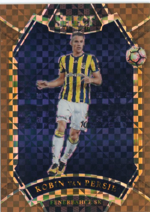 2016/17 Panini Robin Van Persie #250 - Bronze Checkerboard #/49 Fenerbache SK