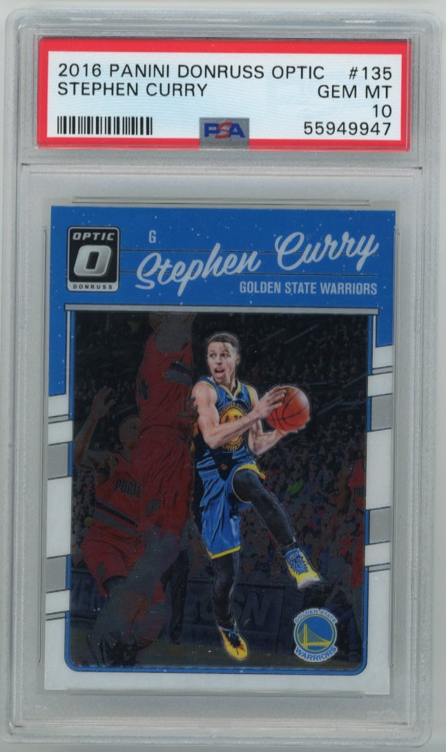 2016/17 Panini Donruss Optic Stephen Curry #135 - PSA 10 Warriors